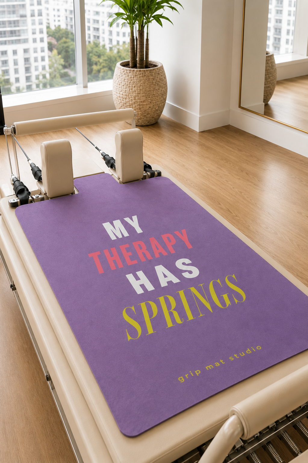 My Therapy Has Springs Pilates Reformer Grip Mat