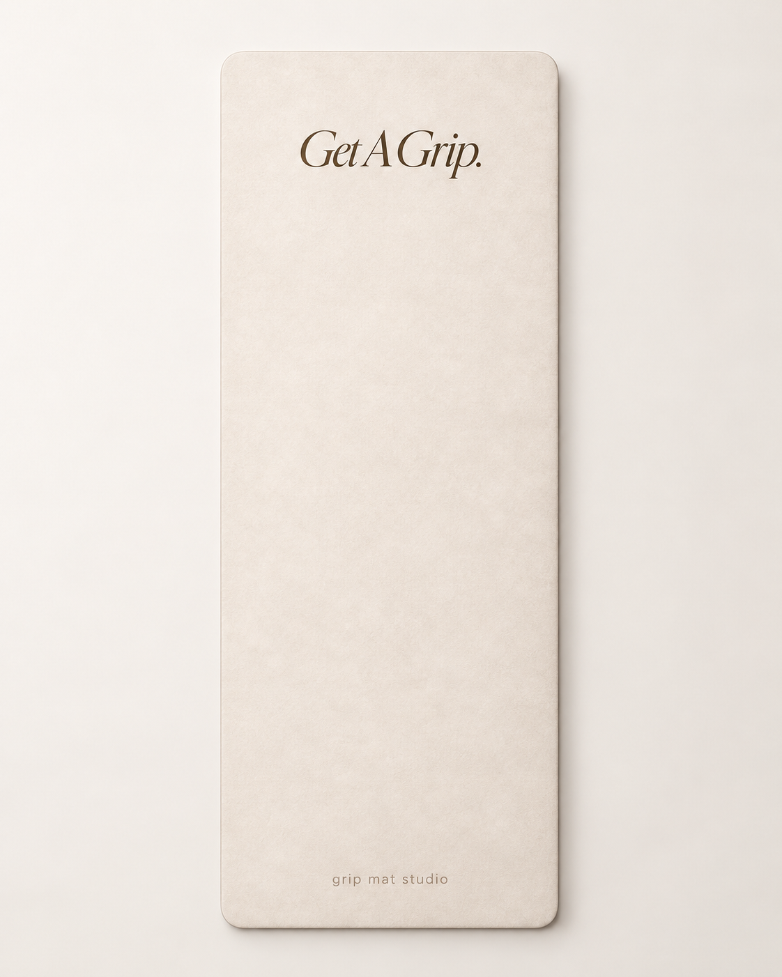 Get A Grip Ivory Suede Yoga Mat — Preorder